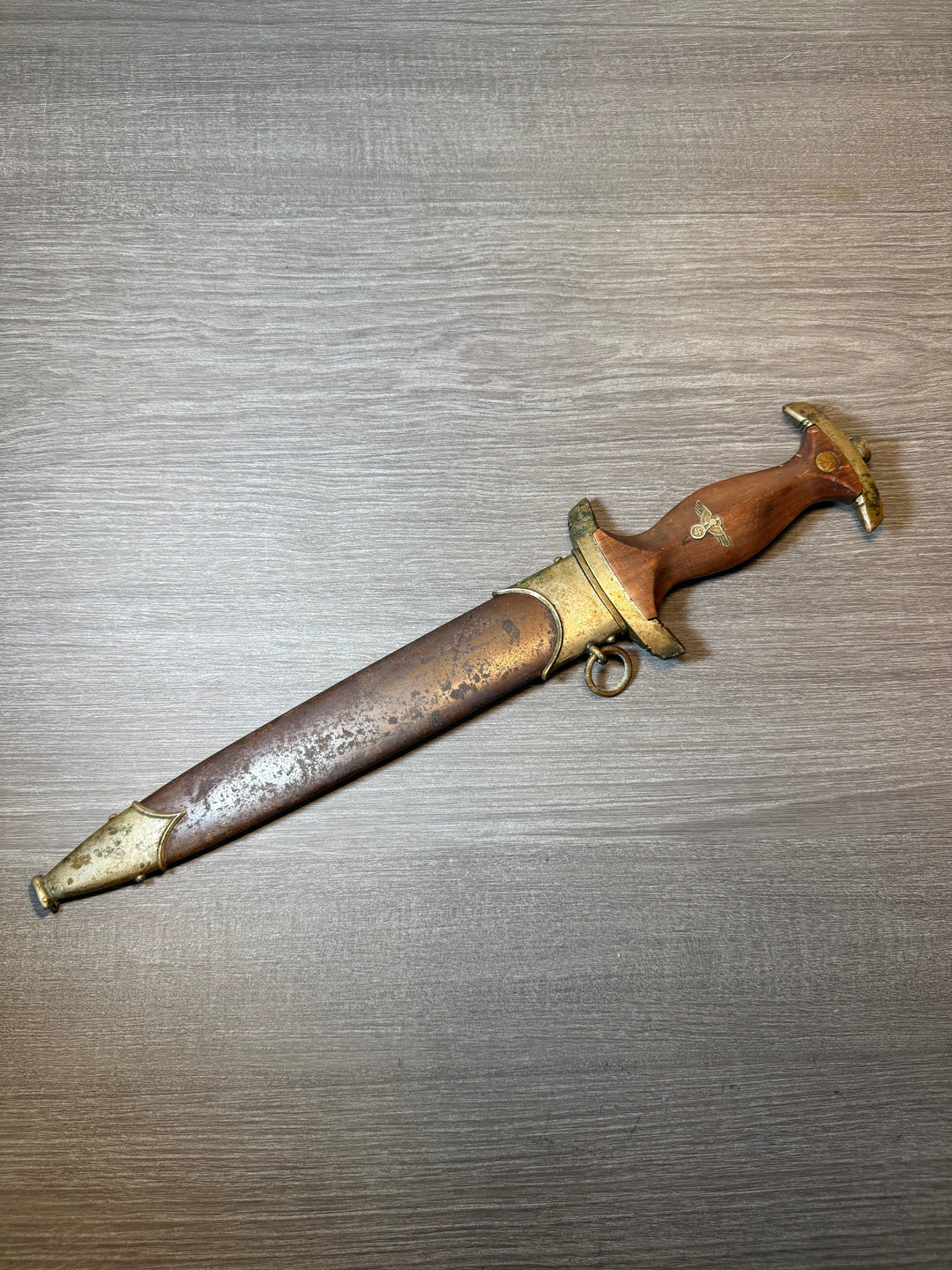 Original WWII German SA Dagger – Wilh. Halbach, Solingen – Early Nickel Fittings – “Alles für Deutschland