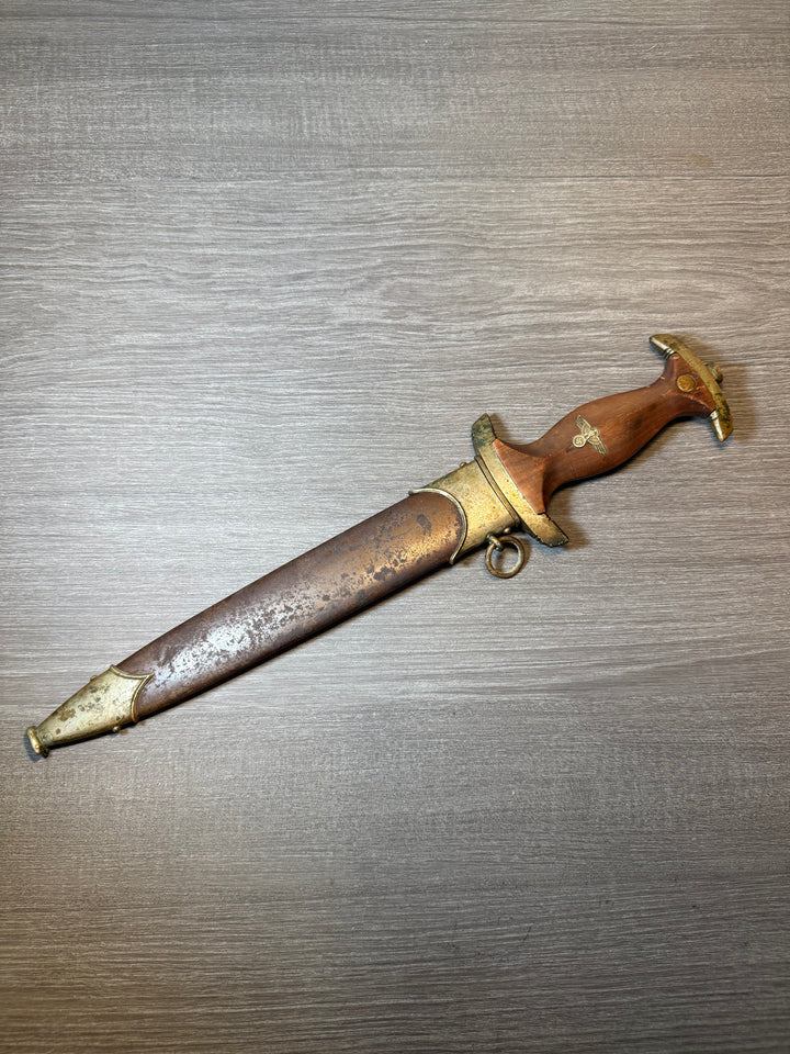 Original WWII German SA Dagger – Wilh. Halbach, Solingen – Early Nickel Fittings – “Alles für Deutschland