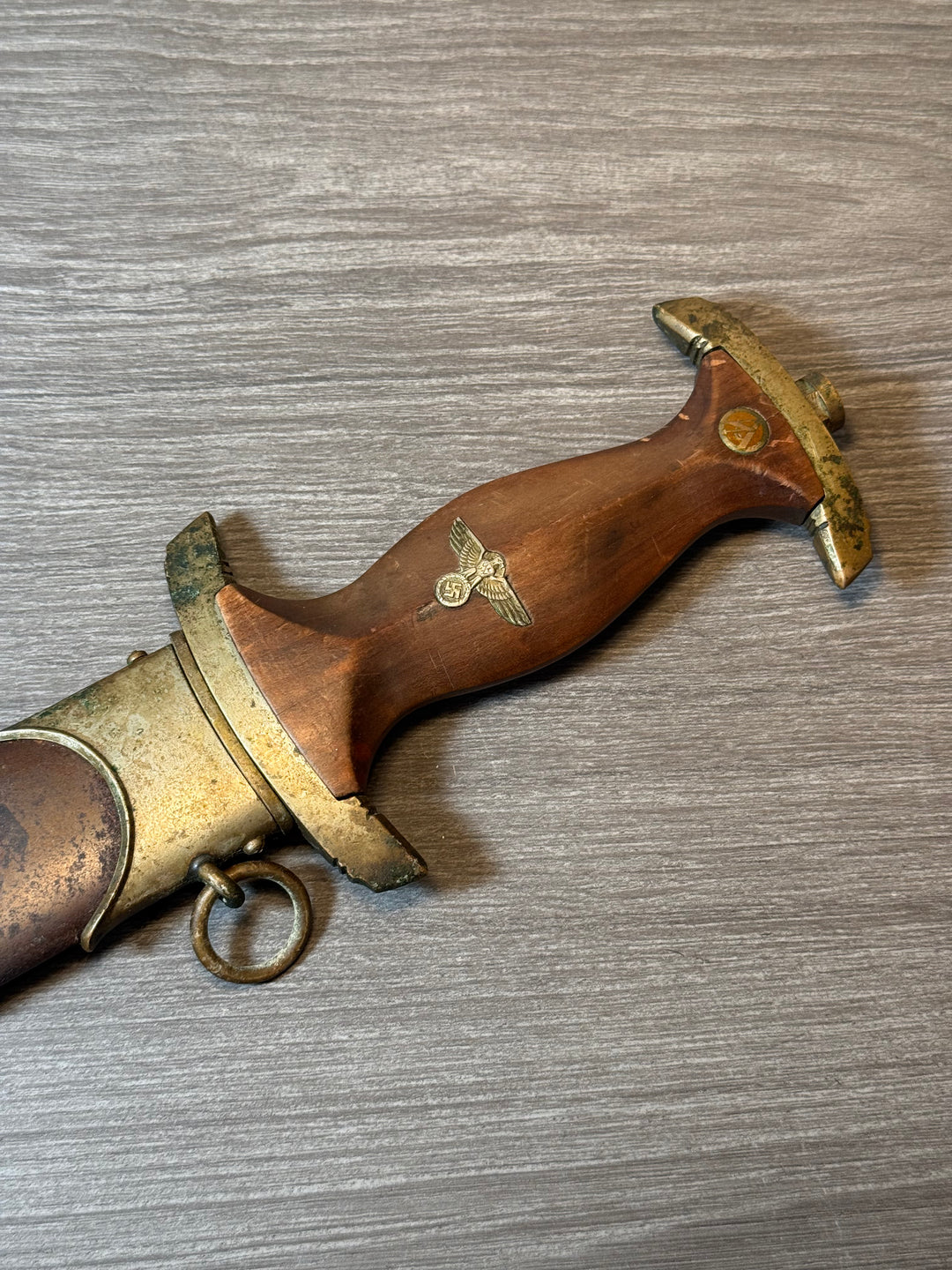 Original WWII German SA Dagger – Wilh. Halbach, Solingen – Early Nickel Fittings – “Alles für Deutschland