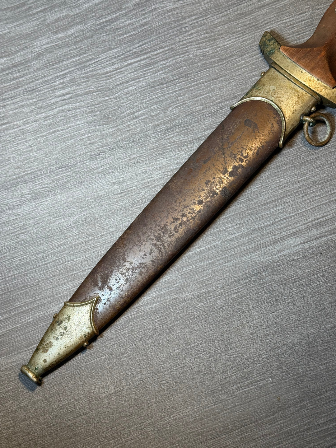 Original WWII German SA Dagger – Wilh. Halbach, Solingen – Early Nickel Fittings – “Alles für Deutschland