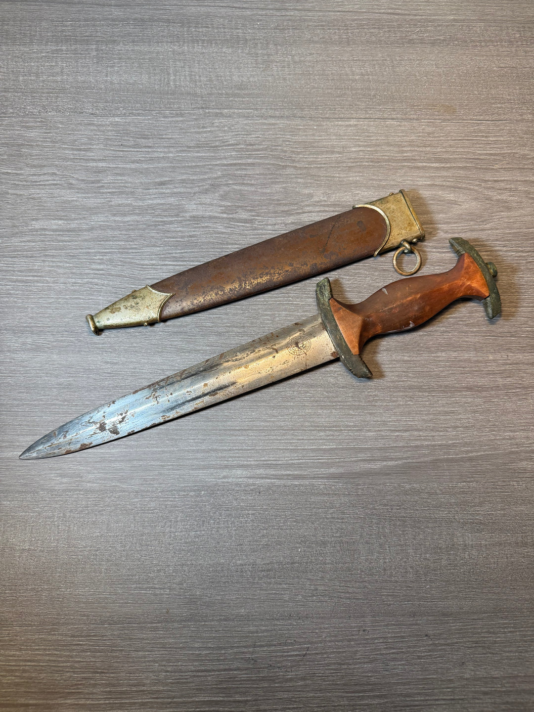 Original WWII German SA Dagger – Wilh. Halbach, Solingen – Early Nickel Fittings – “Alles für Deutschland